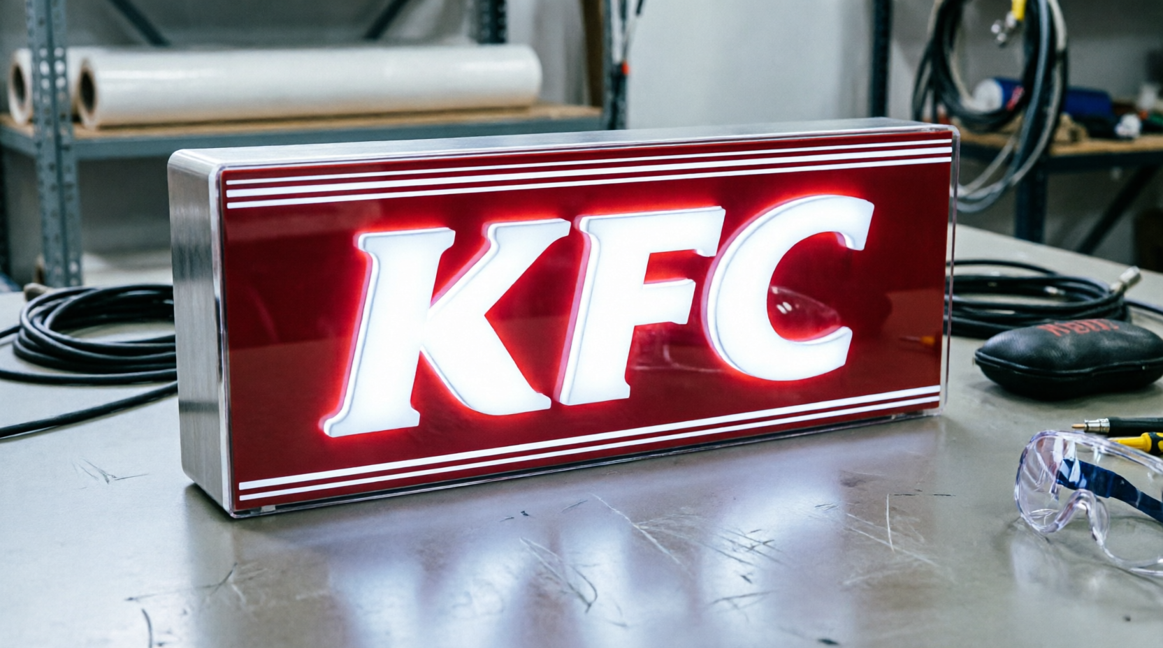 Объёмный логотип KFC